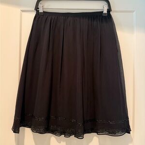 Banana Republic Black Midi Skirt